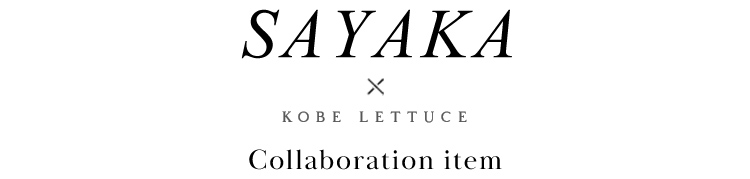 sayaka×KOBELETTUCE　Collaboration item