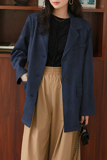 フェイクスエードジャケット [K1399]