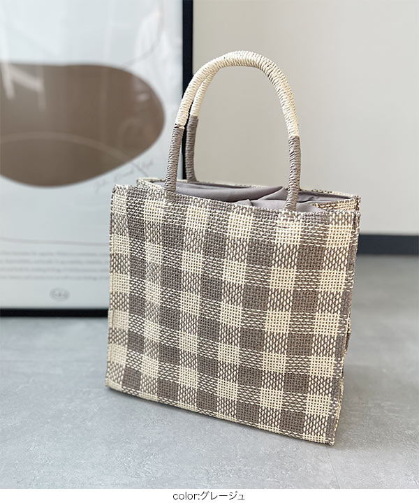 チェック柄トートバッグ ギンガムチェック柄トートバッグ | レディース,バッグ,トートバッグ