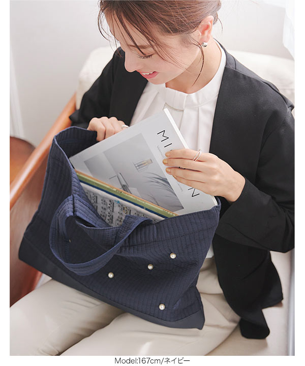 coo..kuuページ♡チュール付きヌビバッグ フェイクレザードッキングヌビバッグ [B1594] - レディース