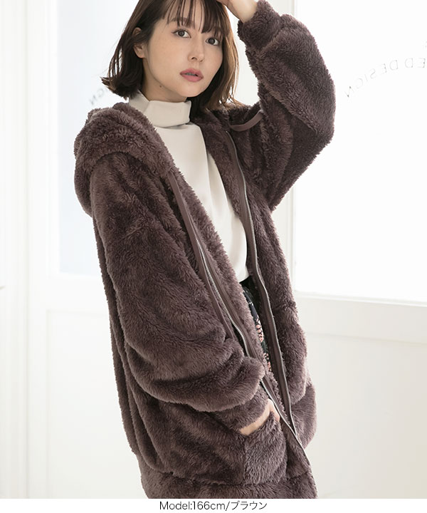 【新品未使用】　ROOMPACKER フリース　モコモコ パーカー wjk reluxe パーカー mpa3876-boa fleece parka ボアフリースパーカー