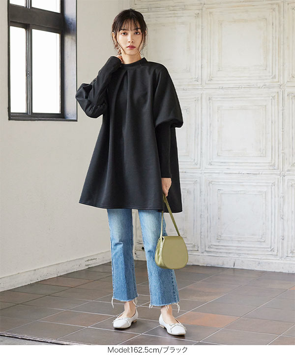 美品　PLEATS PLEASE バルーンスリーブ オーバーサイズ　チュニック c5085_i5.jpg