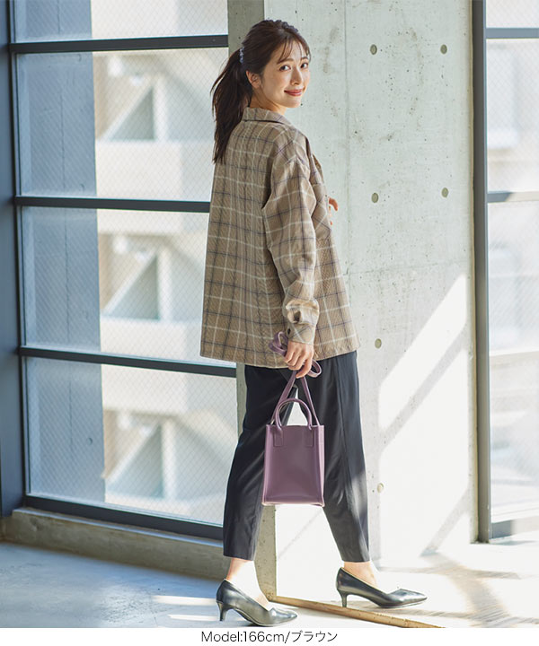 チェック柄ジャケットシャツ [C5645] - レディースファッション通販