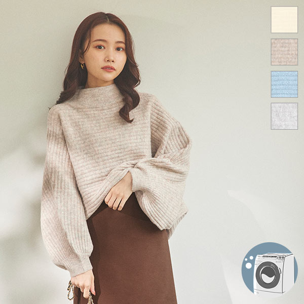 【新品】定価¥184800◼️BLUMARINE ニットトップス ウォッシャブルふんわりドルマンニットトップス [C5755] | トップス