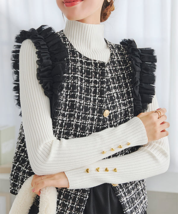 もっちりリブニットトップス [C626A] | SALE！ - レディース