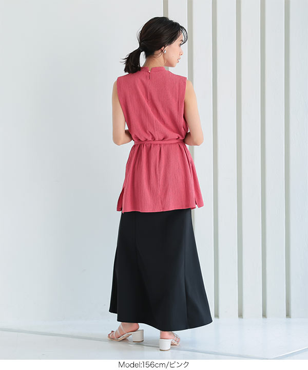 ベルト付楊柳ブラウス PROPORTION BODY DRESSING｜ベルト付楊柳ブラウス | Rakuten