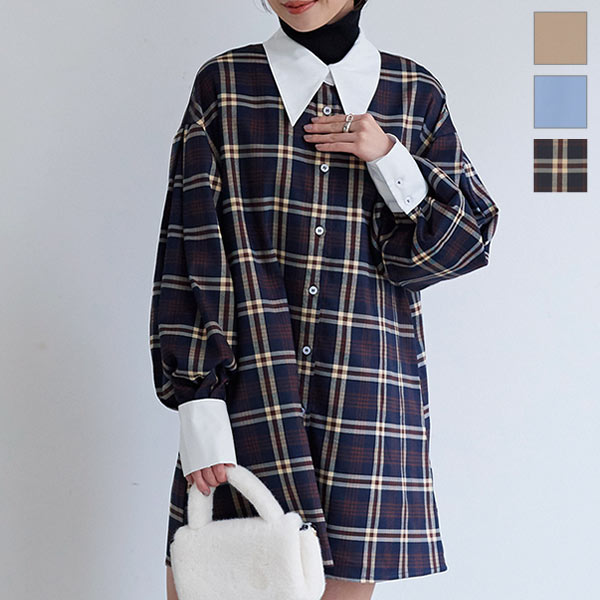 ⭐︎ mimi様⭐︎かぐれ ビッグシャツ 大きいサイズ ゆったり タック 日本製 ビッグカラー袖タックシャツ [C6519] - レディースファッション通販