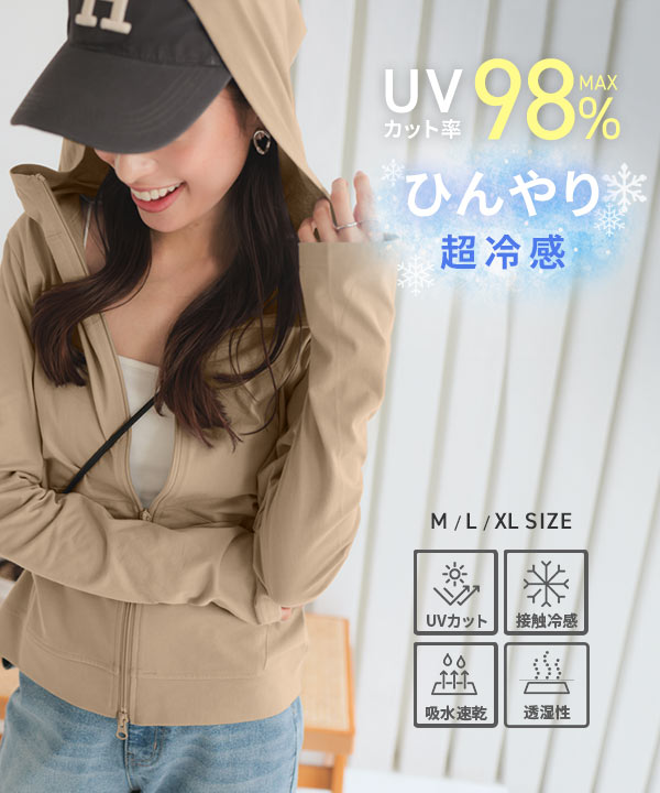 UVカットパーカー 楽天市場】UVプロテクトパーカーシャイン uvパーカー レディース