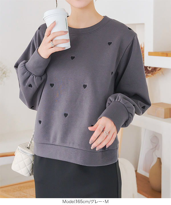 peate ハートスウェット Peate ♡ Heart sweat
