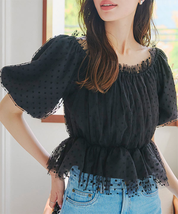 bibiy MICHAELA TULLE TOP チュールトップス - メルカリ