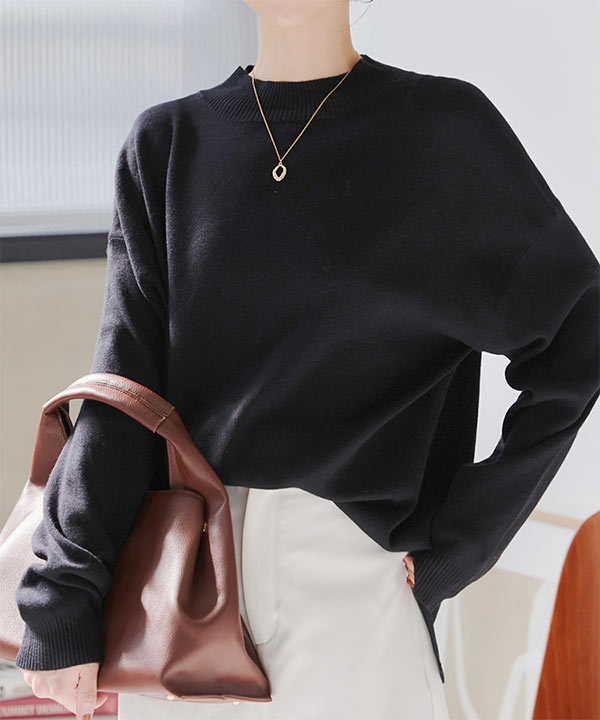 選べる2サイズ アンチピリングスタンドニット [C7135] - レディース