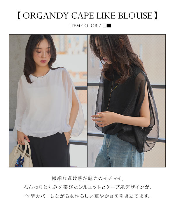 Heve へイヴ オーガンジーケープ トップス HEVE ヘイヴ オーガンジー ケープトップス カットソー サイズF