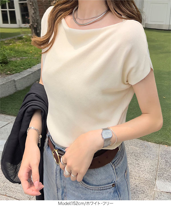 エンドレスサマー グレーニット Lサイズ 美品 シェルステッチバイ