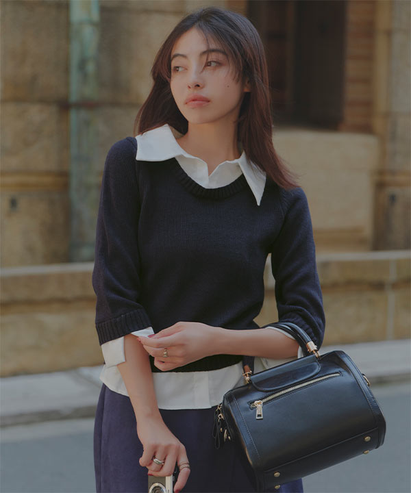 【雑誌掲載】【17AW/神戸コレクション着用】ベルスリーブニットプルオーバー n1236.jpg