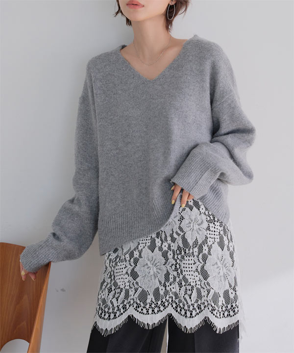 チュニックレースキャミソール [C7750] - レディースファッション通販