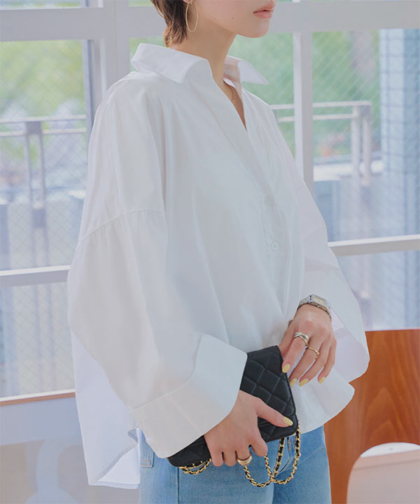 ワイドスリーブブラウス [C7758] - レディースファッション通販 神戸