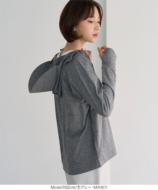 パーカー UVカット＆接触冷感 ] M L XL 選べる2タイプ 取り外しサンバイザー付き