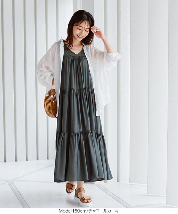 美品¥51,840タグ付き♡Rene ティアードワンピース(38 Ｌ) 新品未使用 Rene ルネ オンライン現行 タグ付き ワンピース