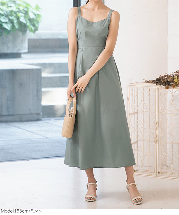 45R バックリボンのワンピース 45R デニムワンピースバックリボン