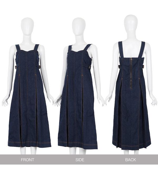 希少♡ヒステリックミニ　デニムワンピース　ジャンバースカート　95cm パンダ mystic ワンピース デニムミニジャンスカ : ZOZOTOWN Yahoo!店