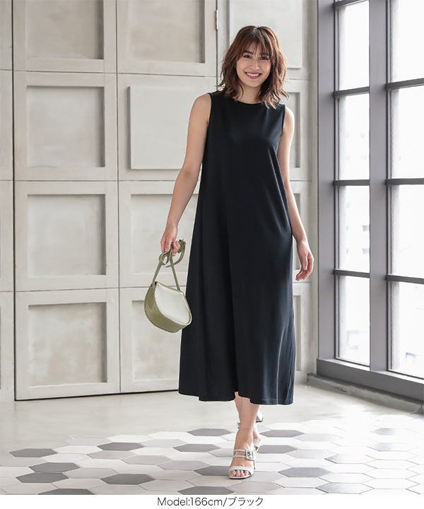 ブラック プリーツ ノースリーブ ワンピース PLEATS PLEASE ISSEY MIYAKE - PLEATS PLEASE ISSEY MIYAKE