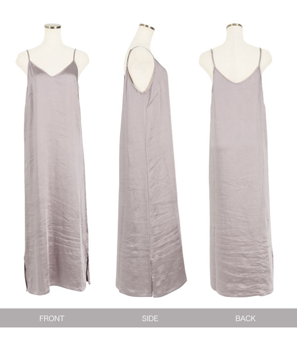 サテンキャミワンピース [E2482] - レディースファッション通販 神戸