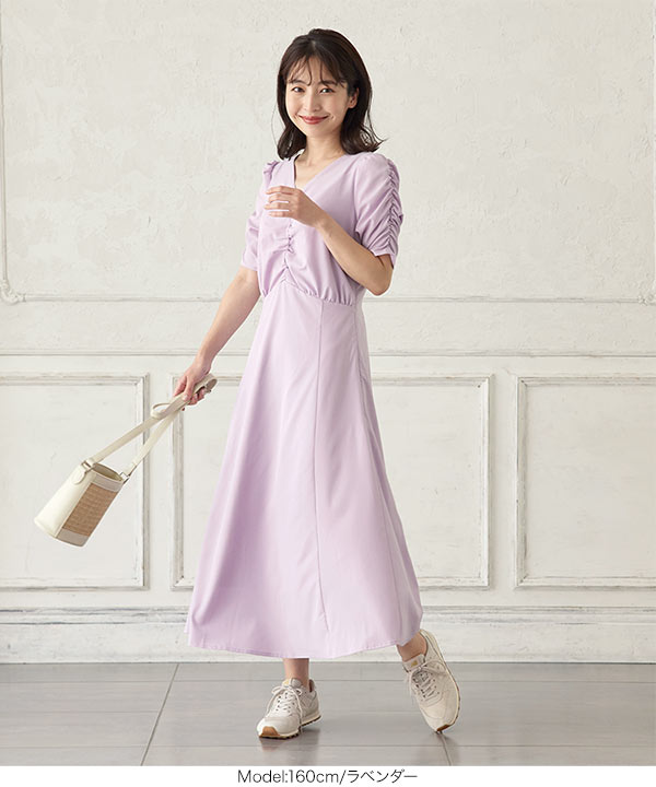 ぷに様 Ameri パワーショルダードレス ロングワンピース S 即日発送 パワーショルダーレースロングドレス 結婚式 ワンピース[品番