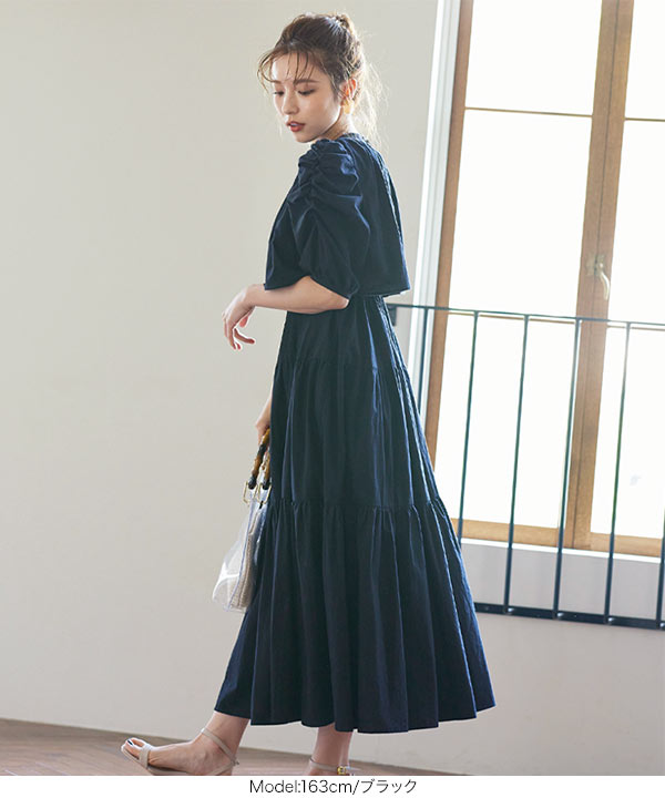 ワンピース Betty layered dress ANDMARY】Betty layered dress