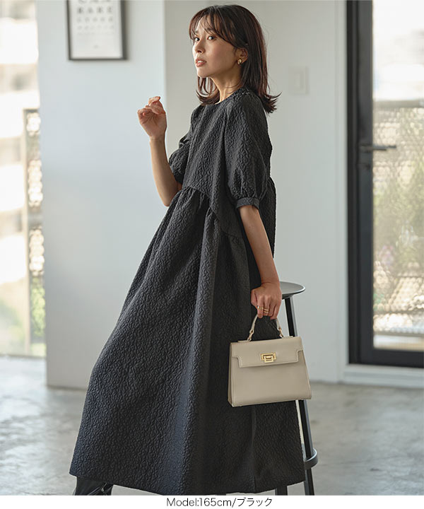 ぽこぽこフレアワンピース [E3157] - レディースファッション通販 神戸