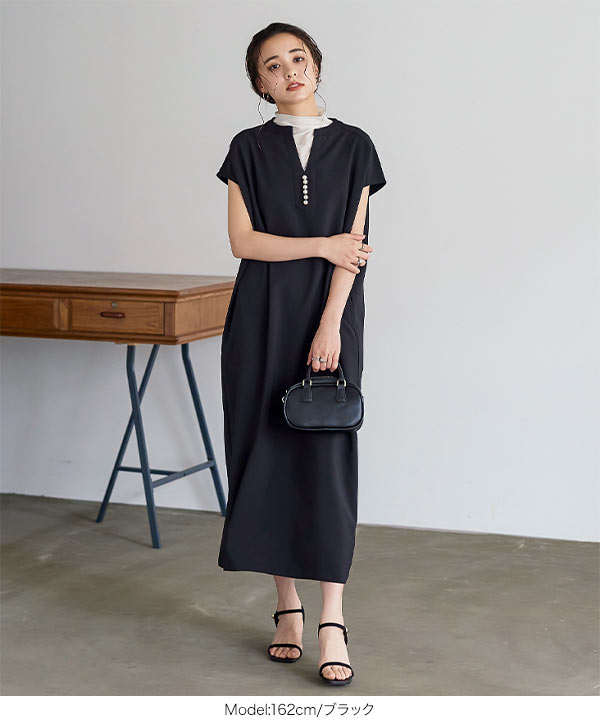 ロールブラン キーネック ジャガード ワンピース laubeblanc Sサイズ Keyneck Jacquard Dress – L'AUBE BLANC