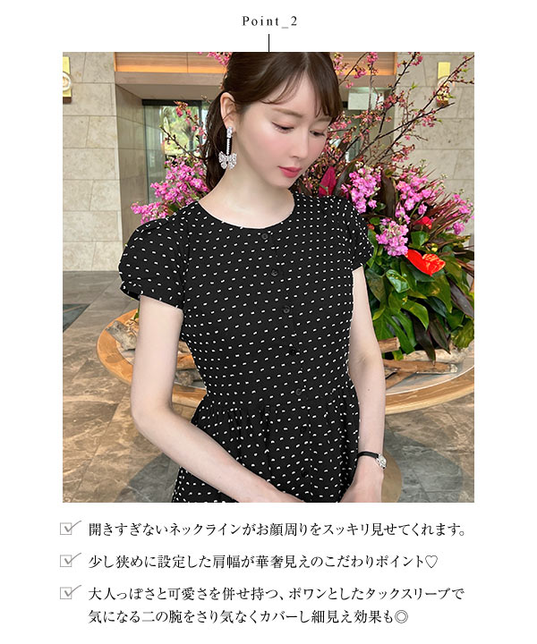 sheller シェリエ　ドットシャツワンピース Dot shirt dress – shéller / シェリエ