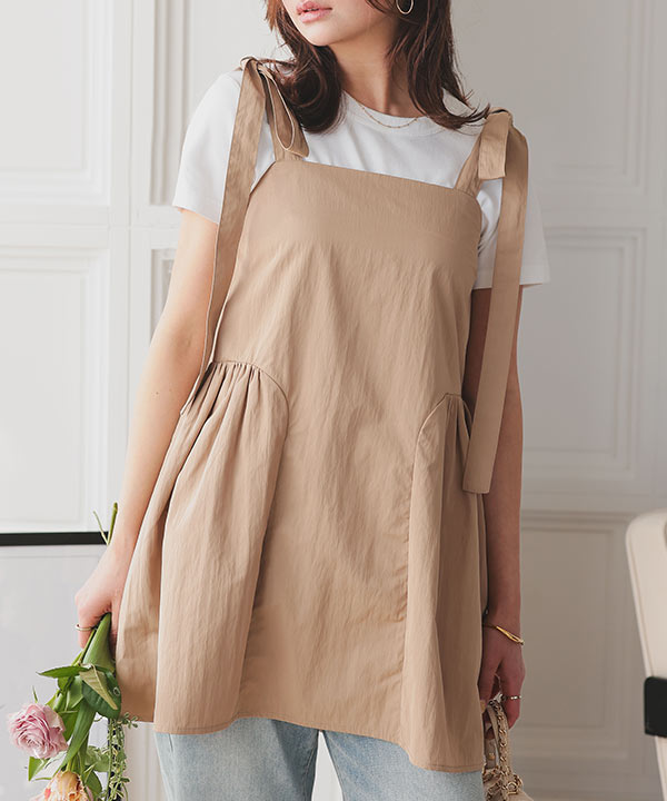 ショルダーリボンティアードビスチェ [E3471] - レディース