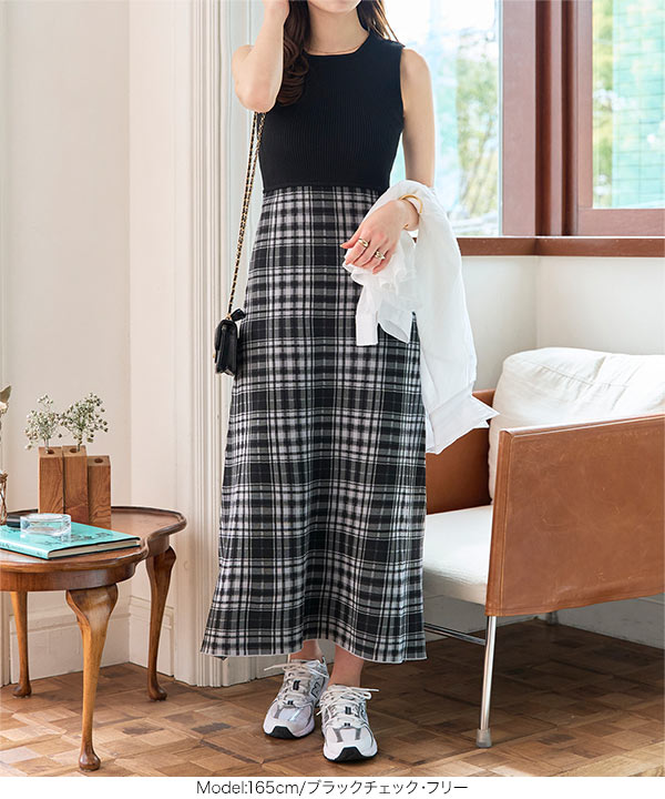 ノースリーブニットワンピース [E3481] | SALE!! - レディース
