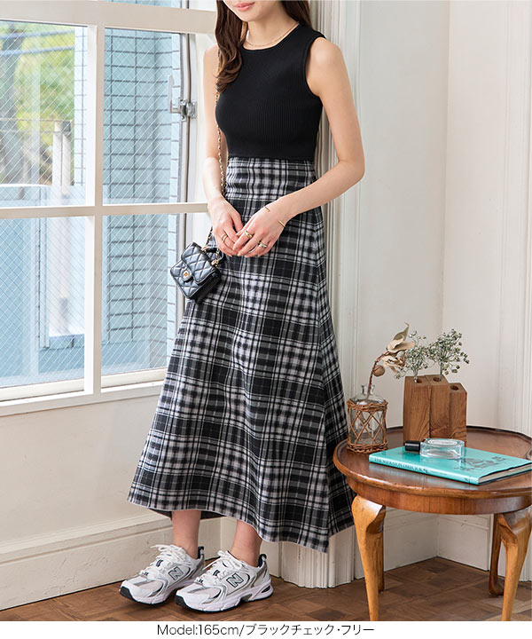 DESCENTE ライトグリーンノースリーブ ワンピース　Sサイズ 小さいサイズ 綿混裾切替ノースリーブワンピース 低身長さん
