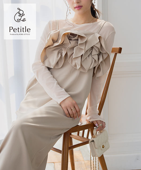 Petitle / プチレ ] 3点セット シアートップス × フリルキャミ