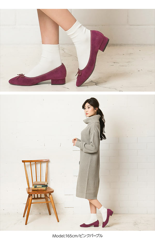 インソールファーポインテッドバレエシューズ [I1441