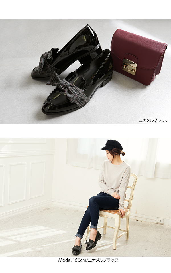 ★美品★プラダ　ローファー　サイズ34.5 リボン　エナメル ☆美品☆プラダ ローファー サイズ34.5 リボン エナメル - メルカリ