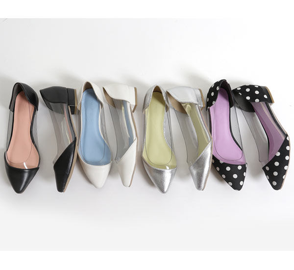 売り切れました。パンプス PVC切り替えパンプス [I1856] - レディースファッション通販 神戸