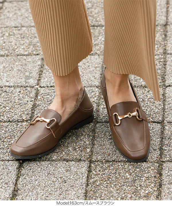 BIGビット付きローファーバブーシュ [I2023] - レディースファッション