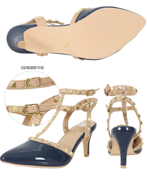 スタッズパンプス [I2189] - レディースファッション通販 神戸レタス
