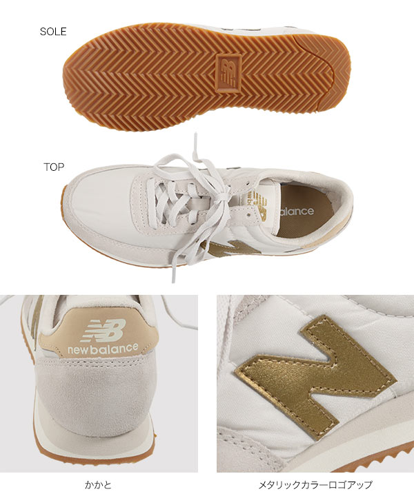 NEW BALANCE] WL720 メタリックロゴスニーカー [I2238] - レディース