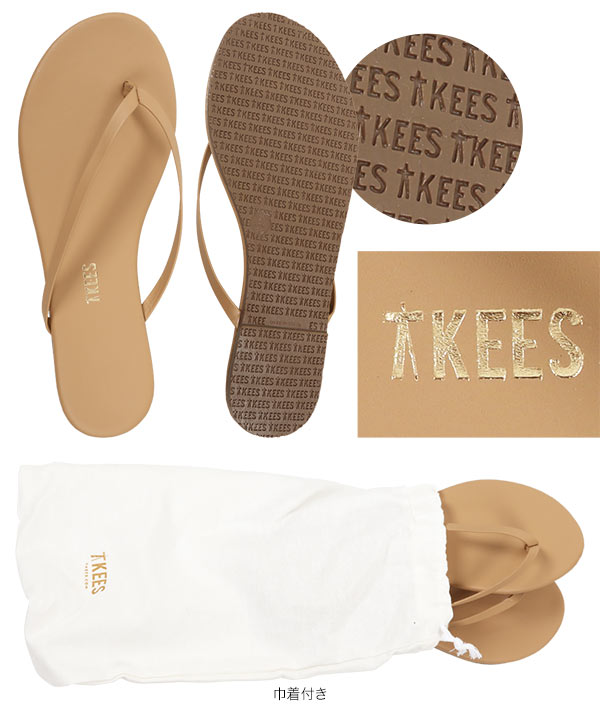 KEES ゴールドビーチサンダル 収納袋付き TKEES シルバー ビーチサンダル 収納袋付き - メルカリ