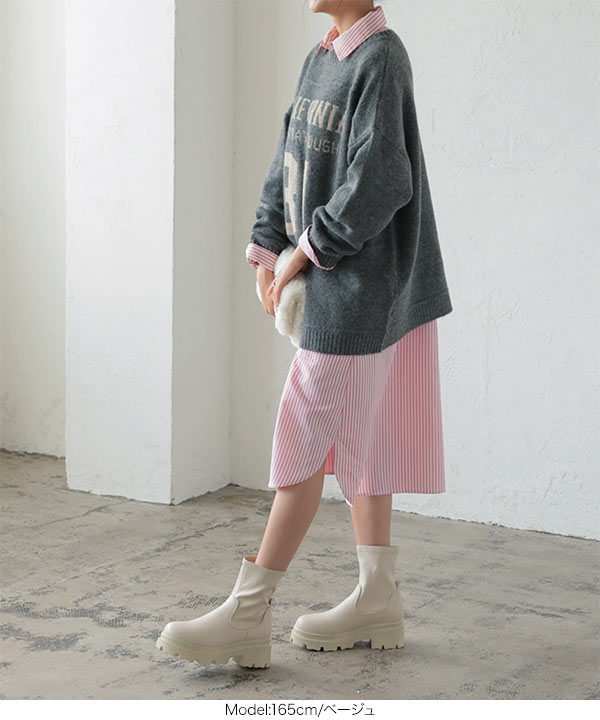 チャンキースキンブーツ [I2490] - レディースファッション通販 神戸