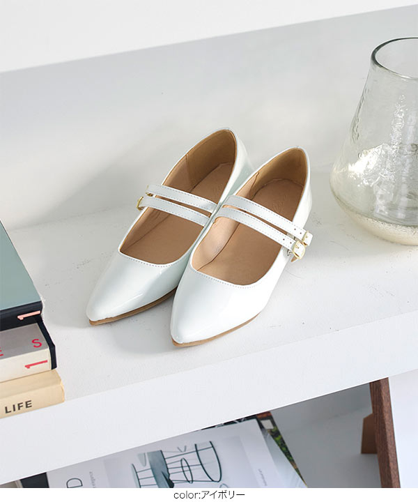 Galina OHGA ダブルストラップパンプス　24cm Galina OHGA ダブルストラップパンプス 24cm OHGA ストラップ