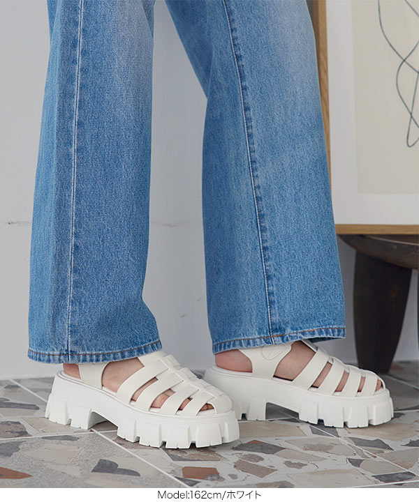 厚底グルカサンダル [I2548] - レディースファッション通販 神戸レタス