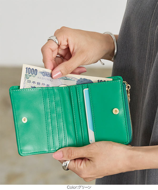 ミニウォレット イントレチャートミニウォレット [J1028] - レディース