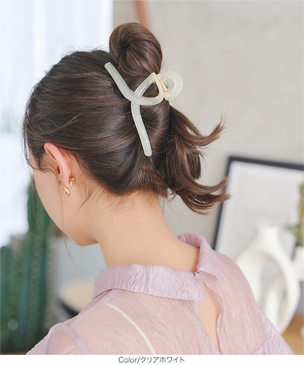 acca ビジュー付き ヘアクリップ　ホワイト Amazon.co.jp: ヴィーナスクリップ ミニルンゴサイズ/アッカ