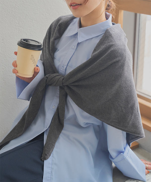 ワイドニットスカーフ [J1180] - レディースファッション通販 神戸