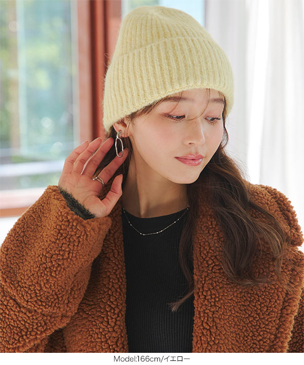 リブニット帽 もっちりリブニット帽 [J1188] - レディースファッション通販 神戸