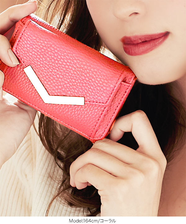 コンパクト三つ折りミニウォレット[J457] - レディースファッション